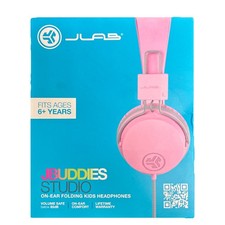 JLAB Buddies Studio Pink Over The Ear Folding Headphones Brand New Sealed Box
