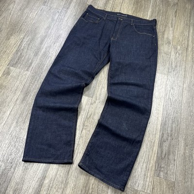 Mott & Bow Jeans Mens 40x32 Blue Crosby Straight Stretch Dark Wash Preppy
