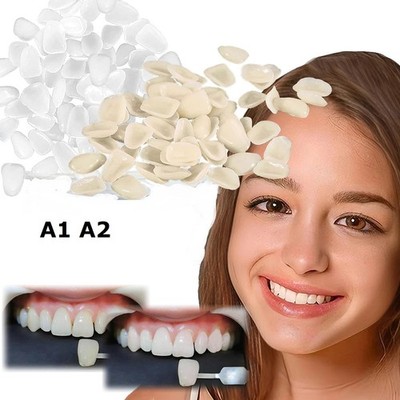 Temporary Tooth Repair Kit Tooth Cover Veneers Teeth - Piece Yellow / White US