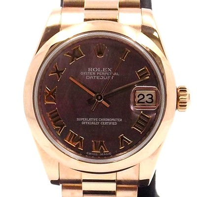 Wert 35000   Rolex Datejust President Automatik 178245 Full Set 18 K Roségold...