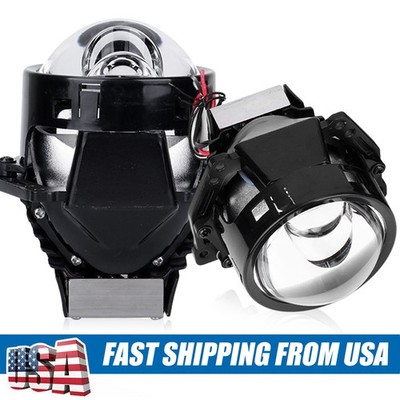 2PCS Bi LED Projector Lens Car Headlight 6000K 12V For Hella 3R 3.0 Inch