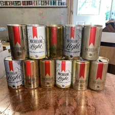 11 Different Michelob Beer Cans