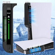 Cooling Fan For PS5 External Cooler with LED Light and USB Ports 3 Speed Levels