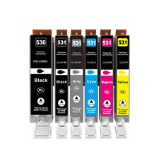 6 cartouches d'imprimante pour CANON Pixma TS8700 TS8750 TS8751 avec puce