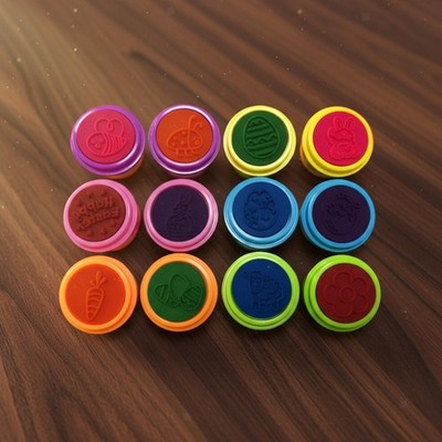 12x Osterei Stempel Spielzeug Geschenk Selbstfärben Stempel für Kinder Kleinkind Mädchen