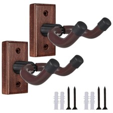 Guitar Wall Mount 2 Pack Wood, Guitar Hanger for Safe, Storage  Display Stur...