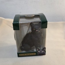 Coll/VTG:1990s Limited Edition Black Shorthair cat Christmas ornament