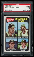 1965 Topps - Catfish Hunter, Blue Moon Odom, Skip Lockwood #526 PSA 7