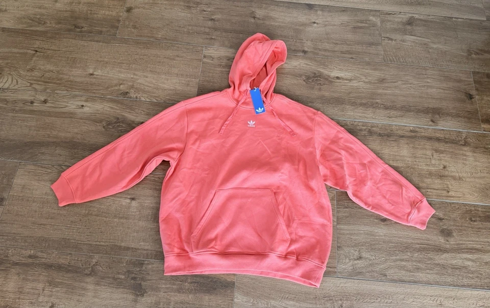 Adidas Oversized Fleece Hoodie Sweatshirt KT0463   Herren Gr L - Bild 1 von 1
