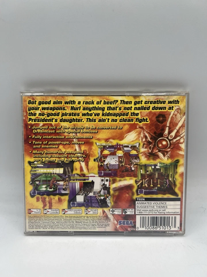 Dynamite Cop Sega Dreamcast Completo En Caja Original Foto 2 de 4