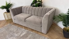 Sofology Downtown 3 Seater Sofa Bed in Soft Chenille Wicker