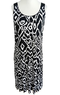 Ärmelloses Kleid von Via Appia gr.42 in Schwarz/Weiß