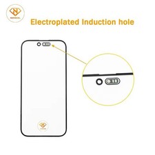 5PCS Touch Screen Glass Panel With OCA for iPhone 17 Pro Max Screen Glass Repair