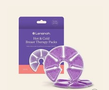 Lansinoh - Hot Cold Breast Therapy Packs- 2 Reusable Packs w/Cover