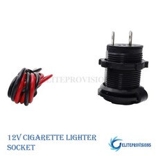 Cigarette Lighter Socket Power Outlet Socket Receptacle Car Motorcycle ATV 12V