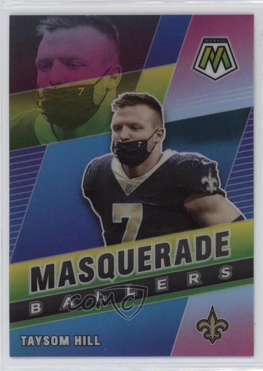 2021 Panini Mosaic Masquerade Ballers Taysom Hill #MB-3 8gd