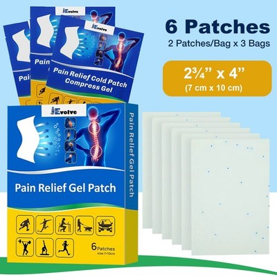 JEVOLVE Pain Relief Cold Patch | Natural Botanical Patches for Muscle Soreness