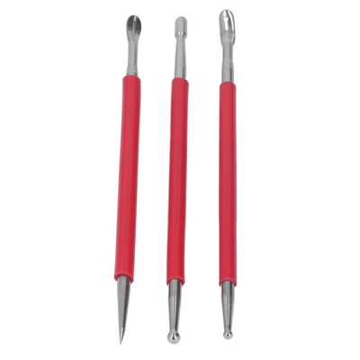 3 Stck. Leder Handwerk Modellierwerkzeuge Edelstahl Lederwerkzeuge Zubehörteil