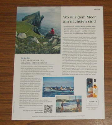 Rare Advertising TALISKER Single Malt Scotch Whisky - Close To The Sea 2022