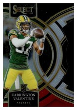 2023 Panini Select #118 Carrington Valentine Black and Red Prizms Die Cuts