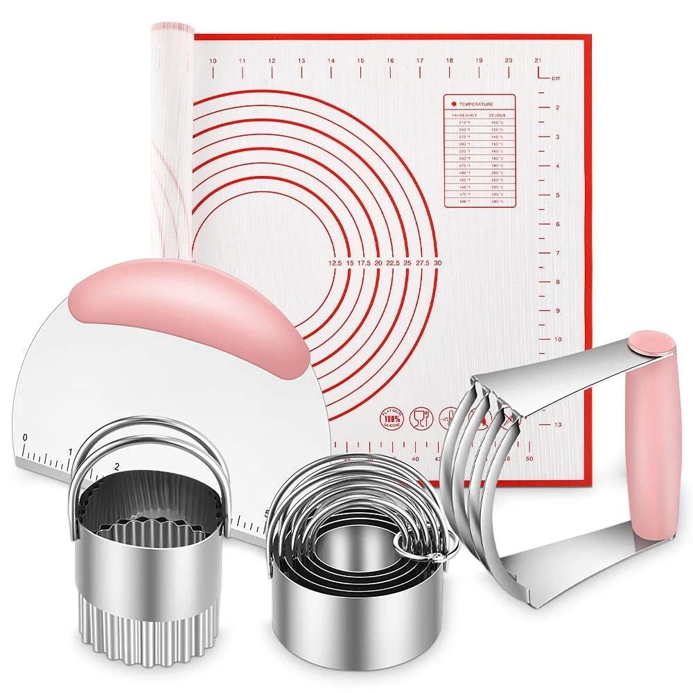 Pastry Cutter, Biscuit Cutter, Dough Scraper, Silicone Baking Mats, Stainless...
Opens in a new wind