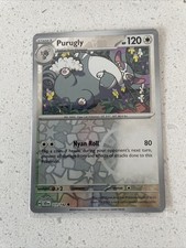 Pokemon TCG Purugly SV07: Stellar Crown 117/142 Reverse Holo NM