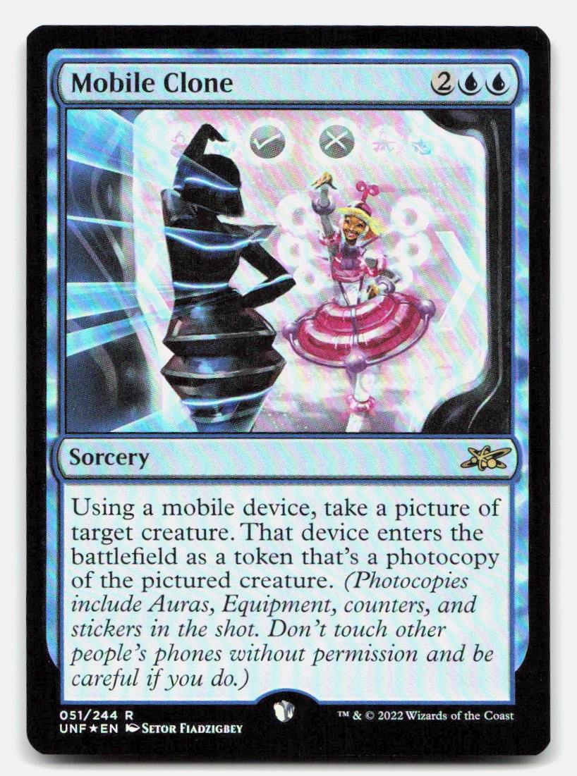 Mobile Clone 51 Rare Unfinity MTG Foil NM