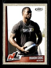 Brandin Cooks: 2014 SAGE HIT Gold (NL) Rookie Year Card #87. rookie card picture