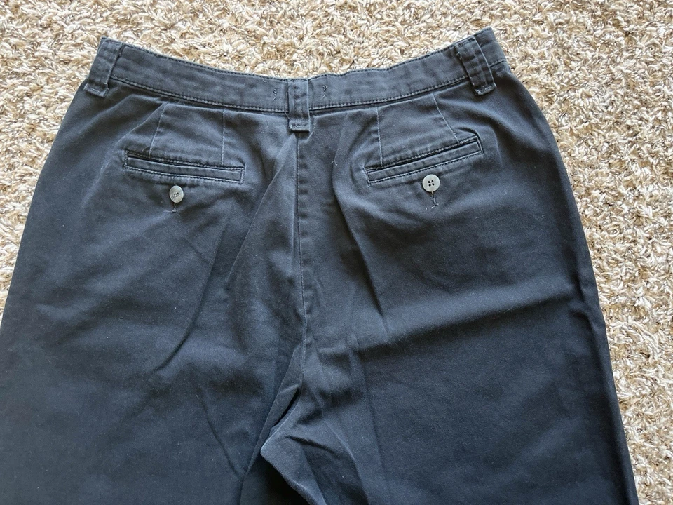 Lee Women’s Size 8 Black Straight Leg Relaxed Fit Khaki Pants - Image 4 of 4