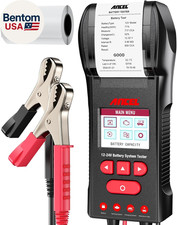 BST600 Car Battery Tester with Printer - 12V/24V, 100-2000 CCA, Digital Auto Bat