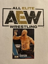 Stu Grayson Dark Order Signed AEW First Edition Upper Deck Trading Card IP AUTO