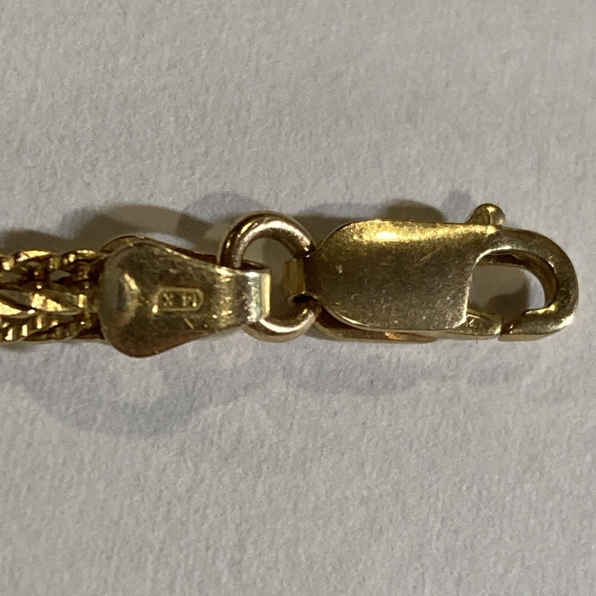 アクセサリー US 1920's 14K gold chain necklace Vintage Italian 14 Karat Yellow Gold 18 Inches Rope Chain