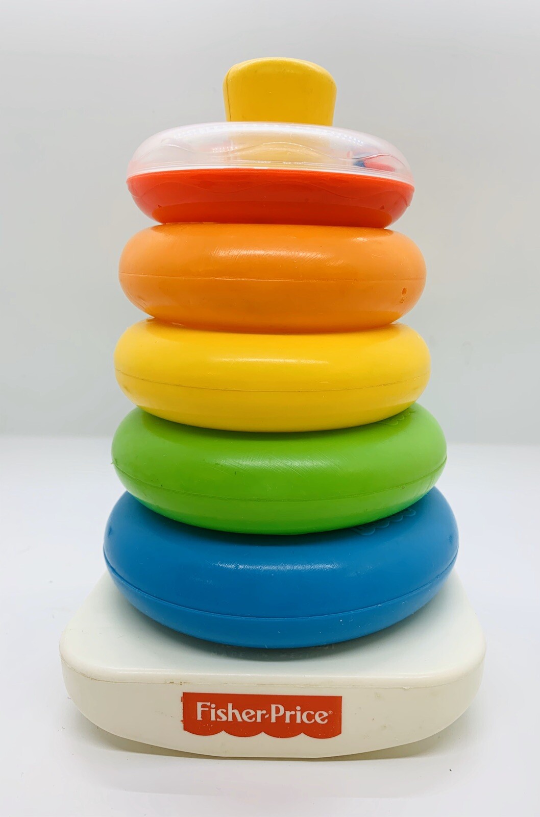 Fisher Price Rock a Stack Baby Toy 5 Stacking Rings and Beads - Picture 1 of 4