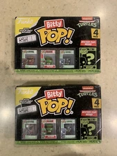 (2) FUNKO BITTY POP: Teenage Mutant Ninja Turtles - 4PK NEW Vinyl Funko See Desc