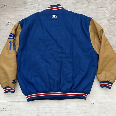 Vintage 90s Starter NFL New York Giants Letterman Football Jacket