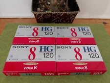   NEW  Sony 8mm HG 120 Video Cassette Tape lot of 4