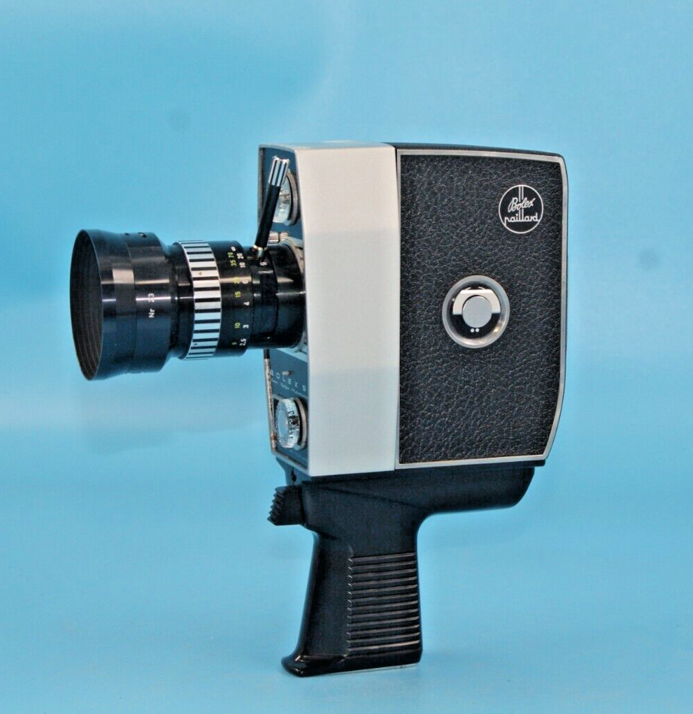 VINTAGE Paillard Bolex S1 Zoom Reflex Camera 1964 8mm with Extras