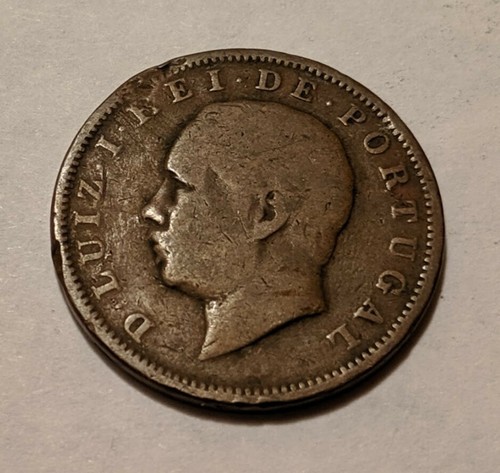 1883 Portugal Portugese 20 Reis King Louis I KM 527 25.1 - Picture 2 of 2