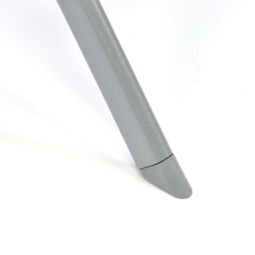 Bistrotisch mit Glasplatte klappbar Terrassentisch Gartentisch Ø 70 cm silber - Bild 5 von 7