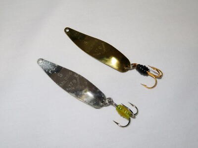 Lot Of 2 ~ MEPPS Syclops 2 Fishing Lures Spoons Pike Walleye Trout
