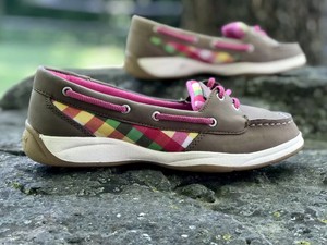colorful boat shoes