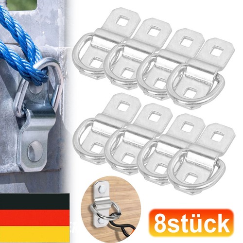 DTLLCZP Zurrösen Set - 12x M8 Ringschrauben Mit Flügelmuttern Für Anhänger & Garten
