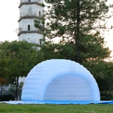 White Portable Inflatable Igloo Dome Tent Party Tent For Party,Exhibition,Speech