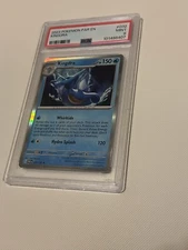 Pokemon TCG Kingdra 032/182 Paradox Rift SWIRL Cosmos Holo Rare Card - PSA 9
