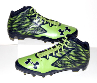 Men's Under Armour ClutchFit Nitro Mid Football Cleats 1270826-411 Green Sz 14