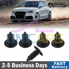 100x 8mm Bumper Clips Auto Car Hole Plastic Rivets Fastener Fender Push Pin NEW