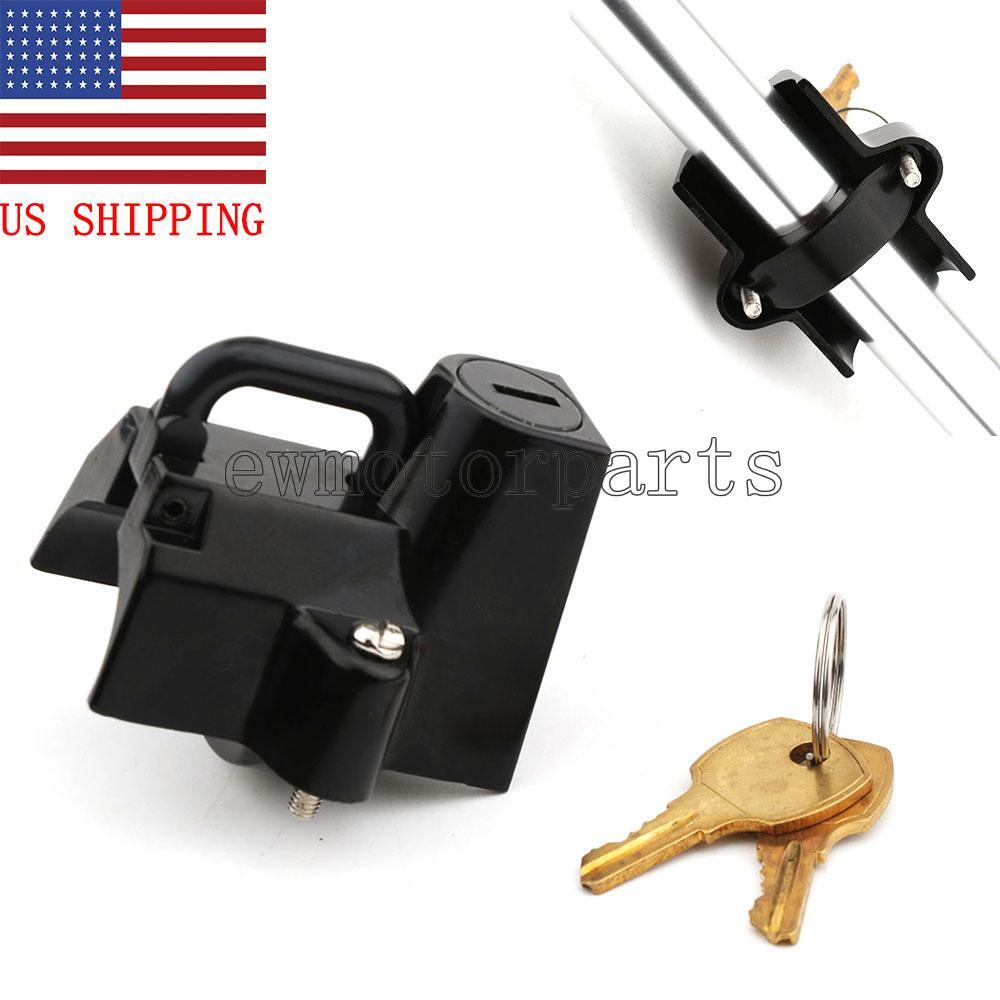 Black Motorcycle Bike Helmet Lock For Harley Davidson Street Glide