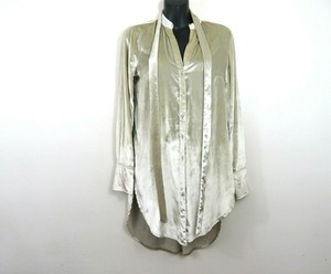 velvet button down tunic