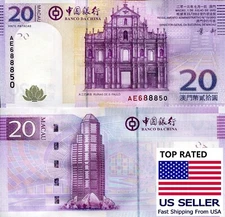 10PC CONSECUTIVE Macao 20 Patacas 2013 Bank notes Paper Money UNC Currency Bill