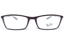 NEW Ray Ban RB7048 5522 Mens Matte Dove Rectangle Eyeglasses Frames 53/17 145